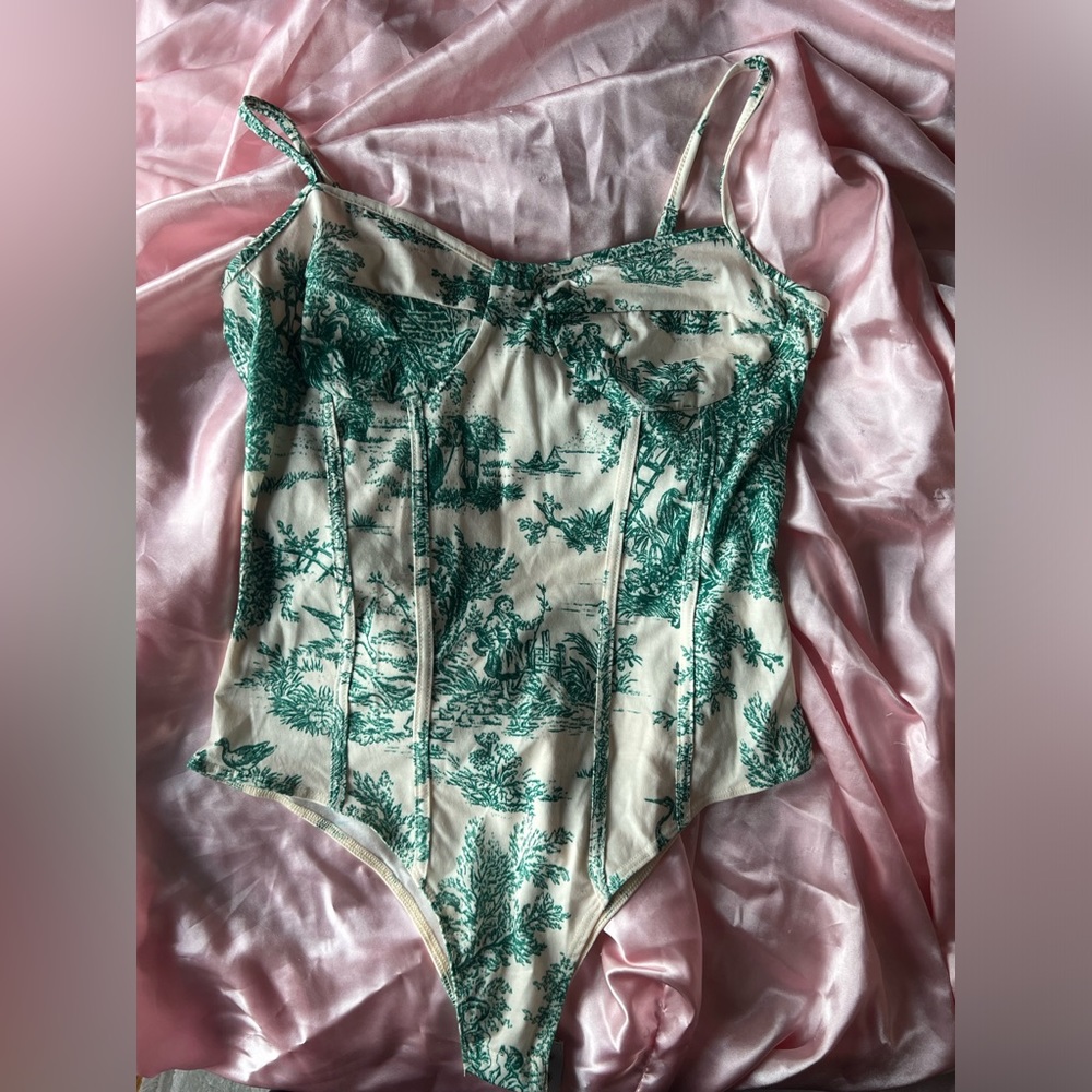Cider Toile de Jouy Bodysuit NWT